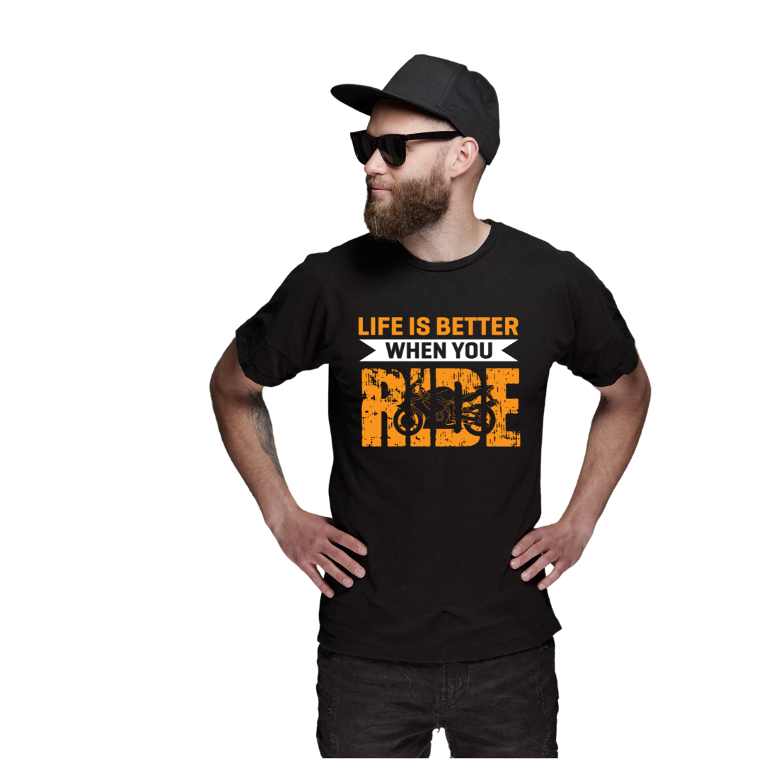 LIFE IS BETTER WHEN YOU RIDE UNISEX T-SHIRT